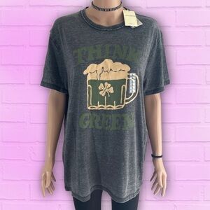 NWT Lucky Brand Beer T-Shirt | Gray | Size: L